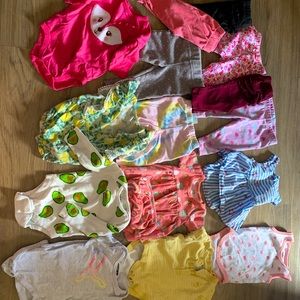 0-3 month baby girl clothing